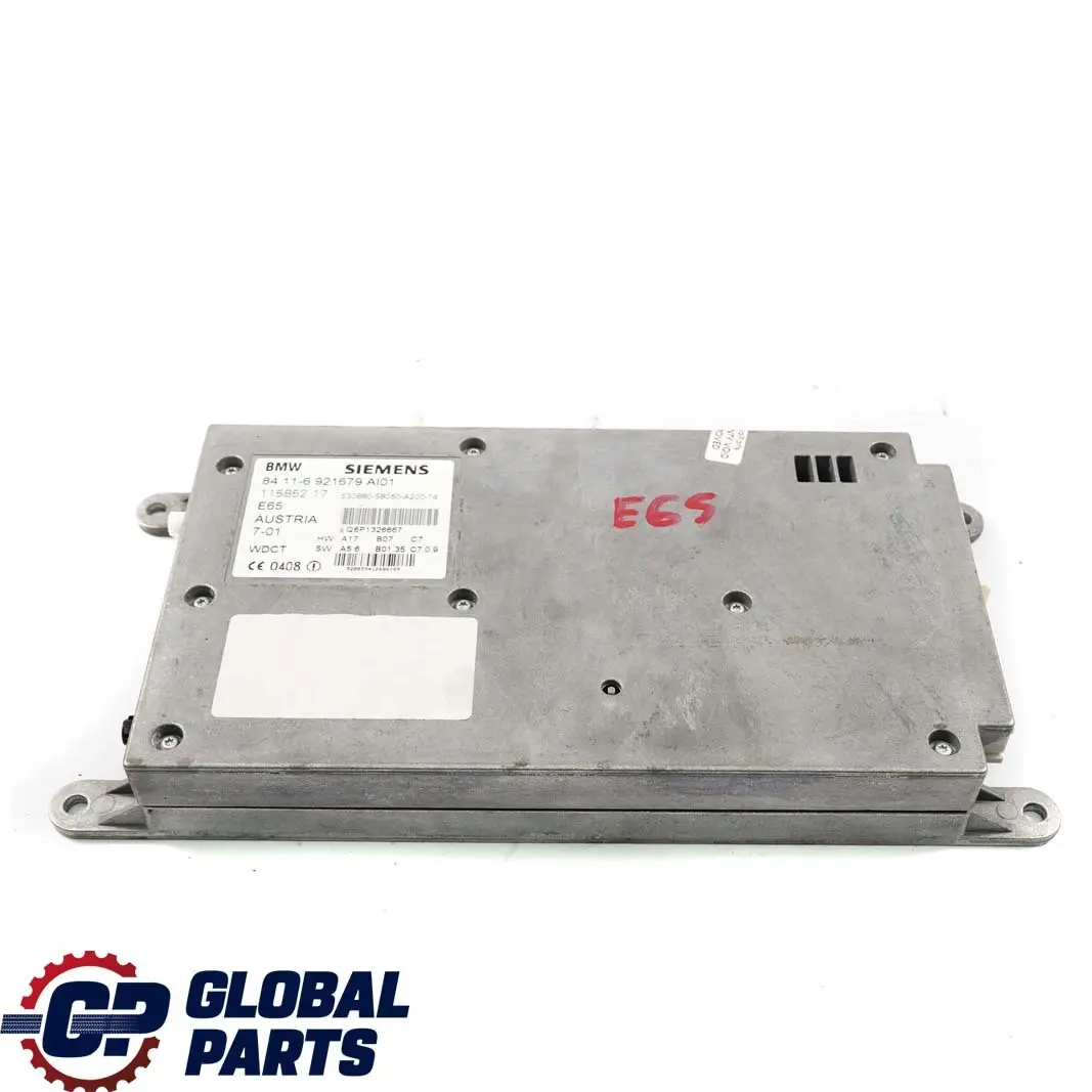 BMW E65 E66 E67 Módulo ECU transmisor-receptor teléfono Siemens 6921679