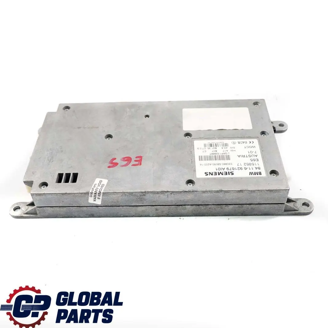 BMW E65 E66 E67 Módulo ECU transmisor-receptor teléfono Siemens 6921679