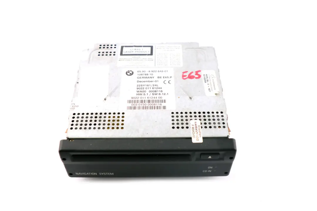 Navigation Sat Nav System CD Computer Player BMW 7 Series E65 E66 - SKU 6922642 - Part number 6922642