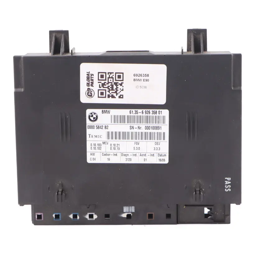 Front Seat Module BMW E87 E90 E91 E92 Control Unit ECU 6926358