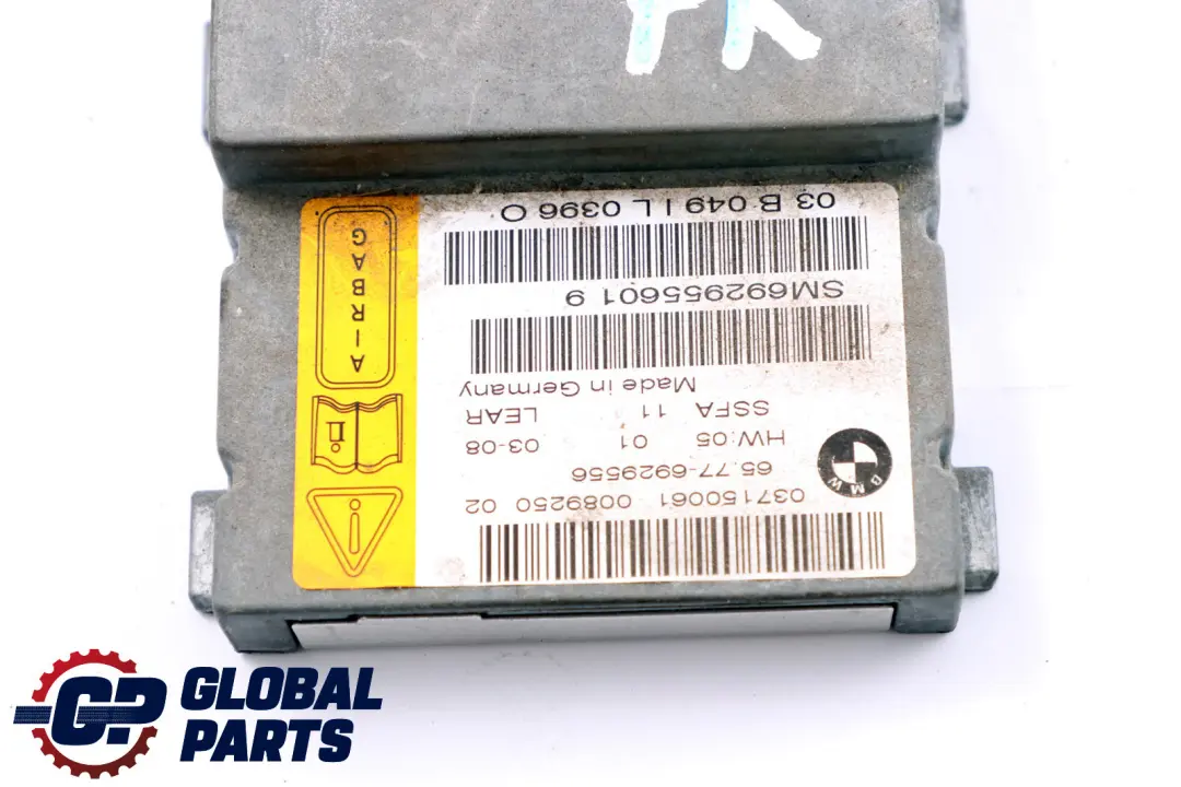 BMW E65 E66 Moduł Sensor Airbag Poduszki Powietrznej Kierowcy 6929556