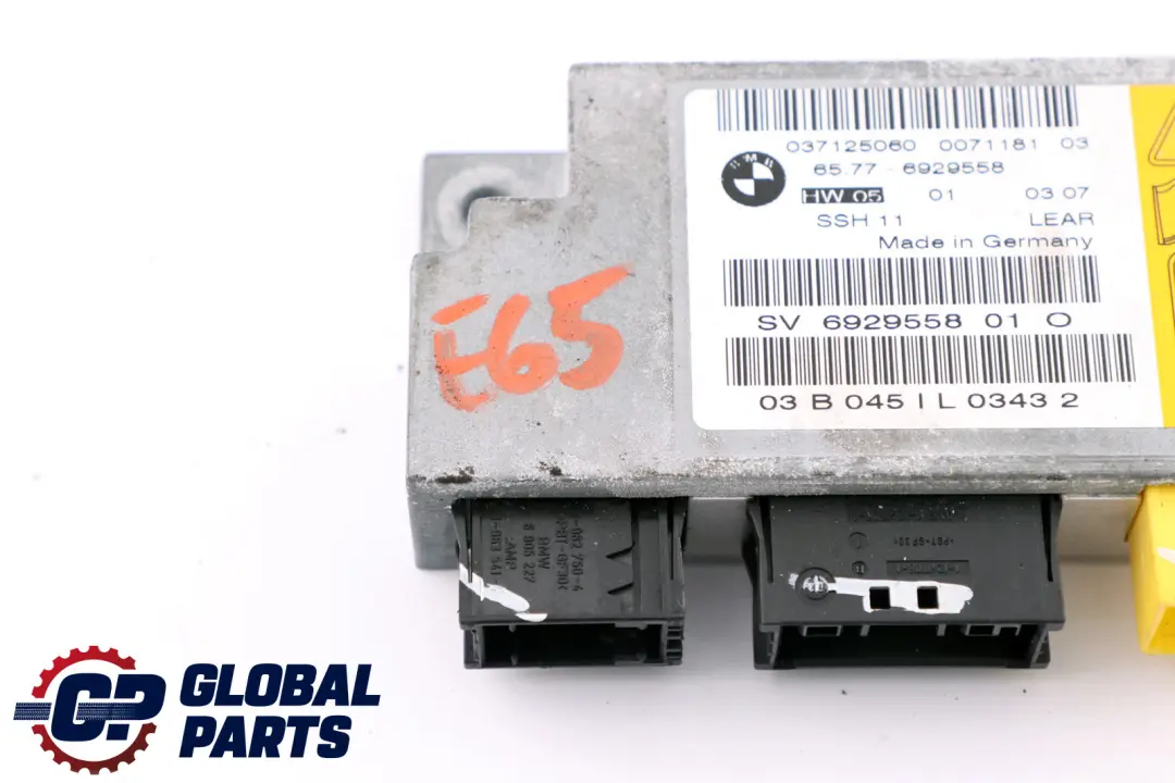 BMW 7 Series E65 E66 E67 Airbag Rear Seat Sensor 6929558