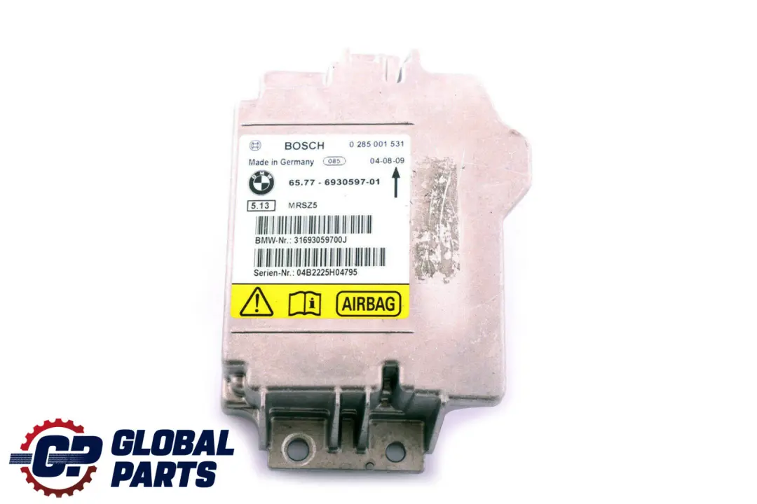 BMW E81 E87 E90 E91 Unidad De Control Airbag ECU NO CRASH DATA 6930597