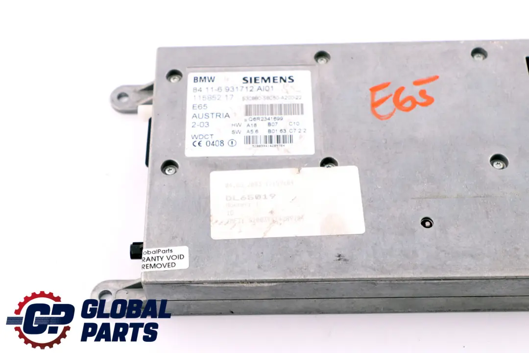 BMW E65 E66 E67 Teléfono Transmisor Receptor Módulo ECU SIEMENS 6931712