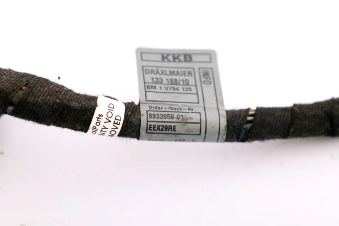 BMW Z4 Series E85 Roadster Passenger Side Door Wiring Loom Cable 6933959