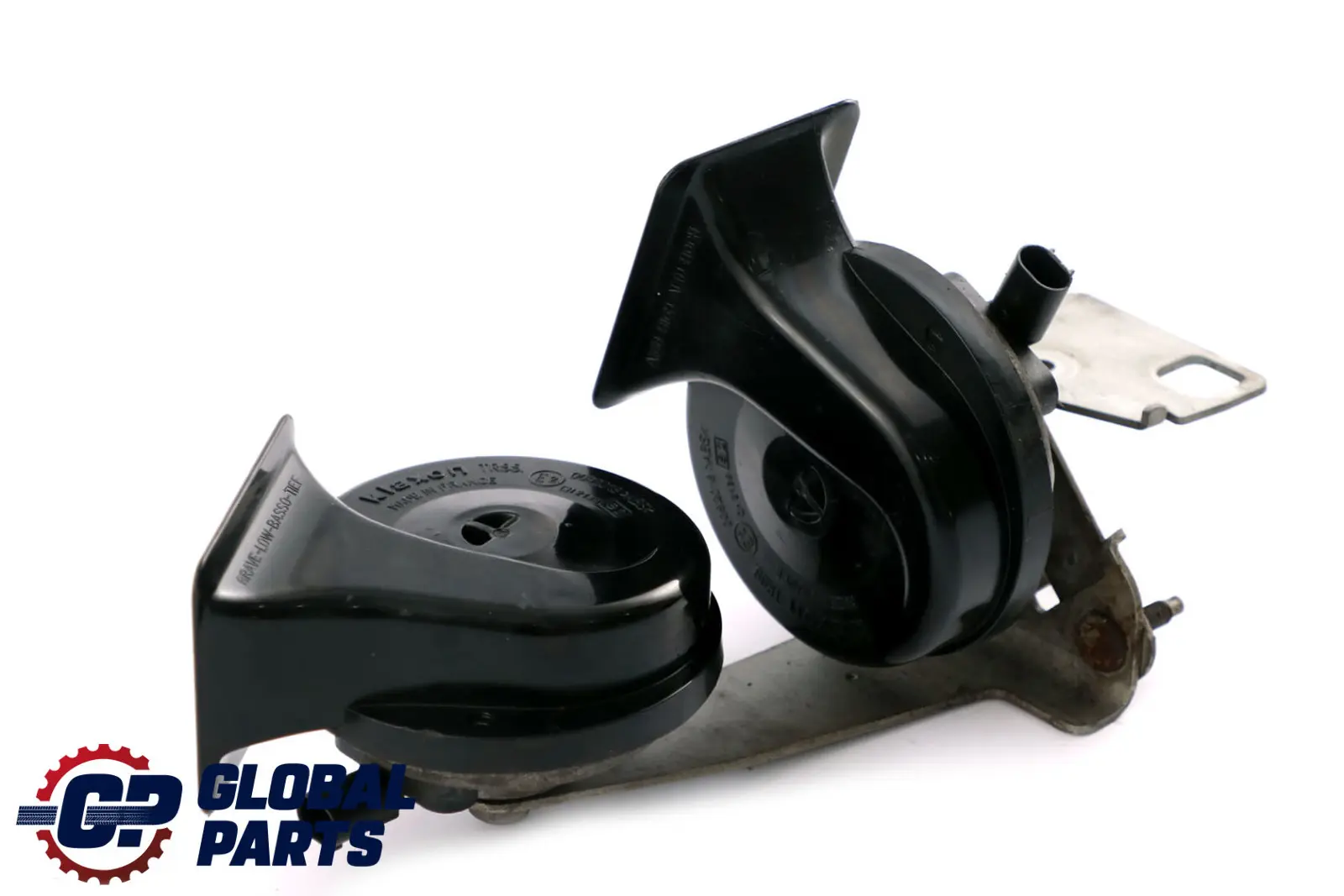 BMW 5 Series E60 E61 E63 E64 Bracket Low High Tone Horn Set 6935709