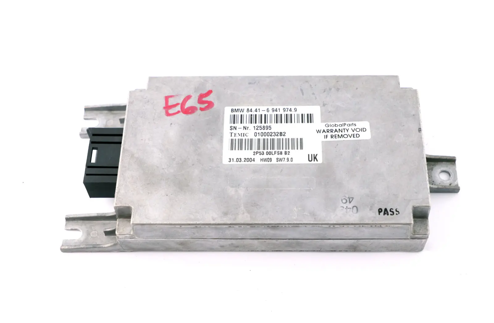 BMW 7 Series E65 E66 E67 Control Unit Voice Input System Module 6941974