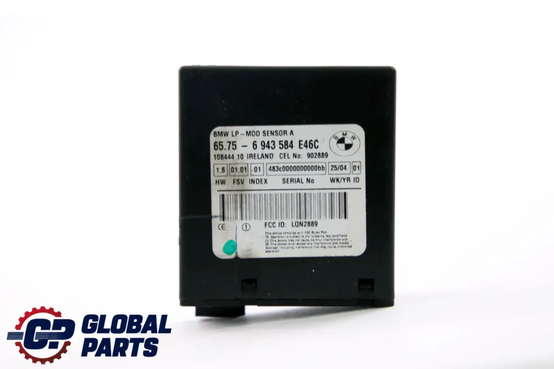 BMW 3 Series E46 Module Radar Burglar Alarm Rear 6943584