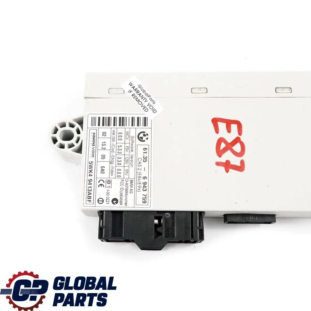 BMW 1 Series E87 ECU Key Reading Module Control Unit CAS 2 61356943759 6943759