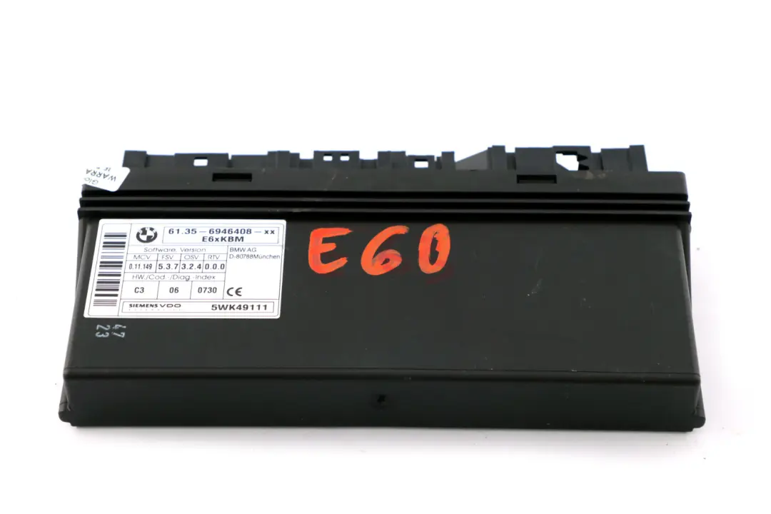 BMW 5 6 Series E60 E63 E64 Body Control Module ECU Control Unit 6946408