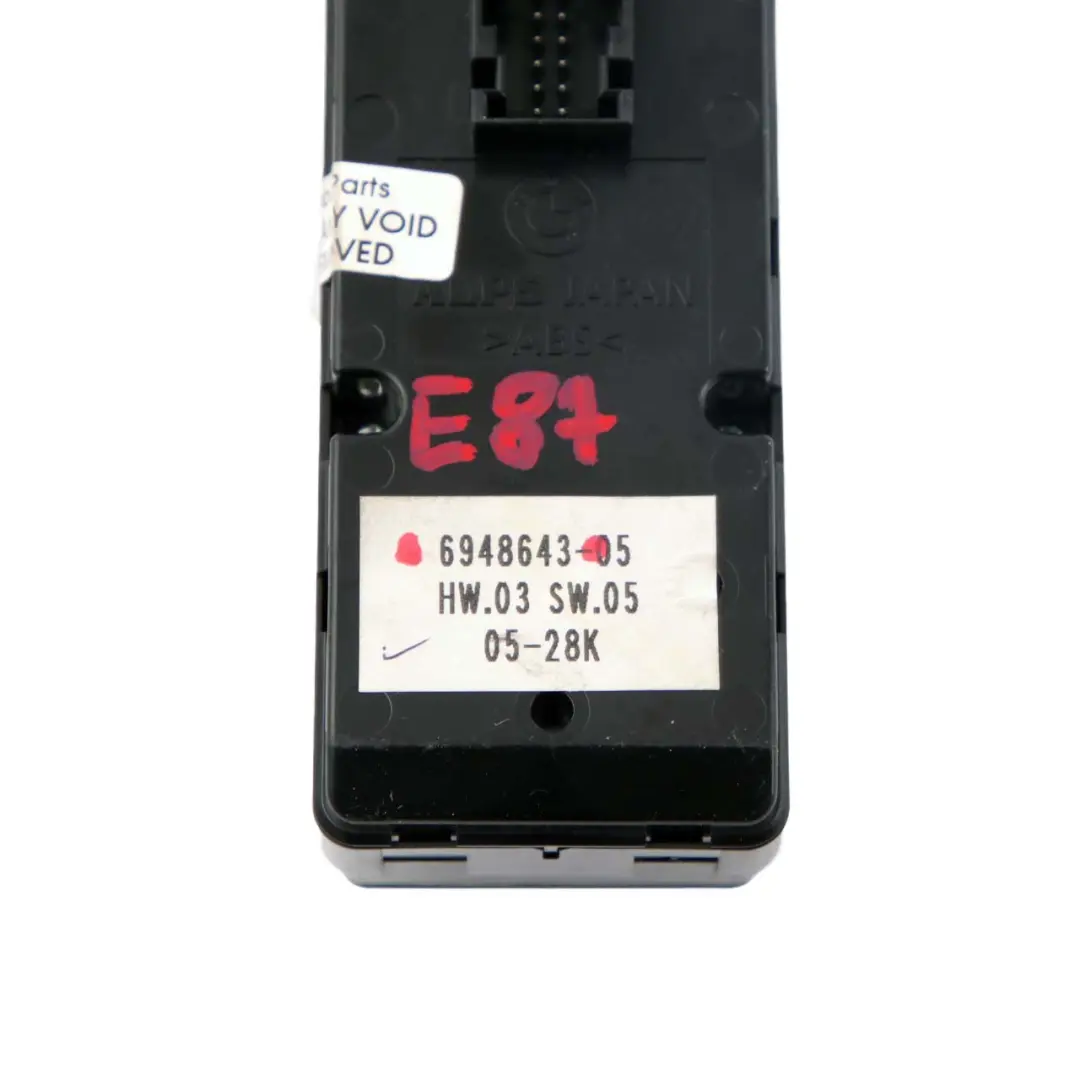 BMW E90 E91 Lado Conductor Interruptor Elevalunas Espejo 6948643