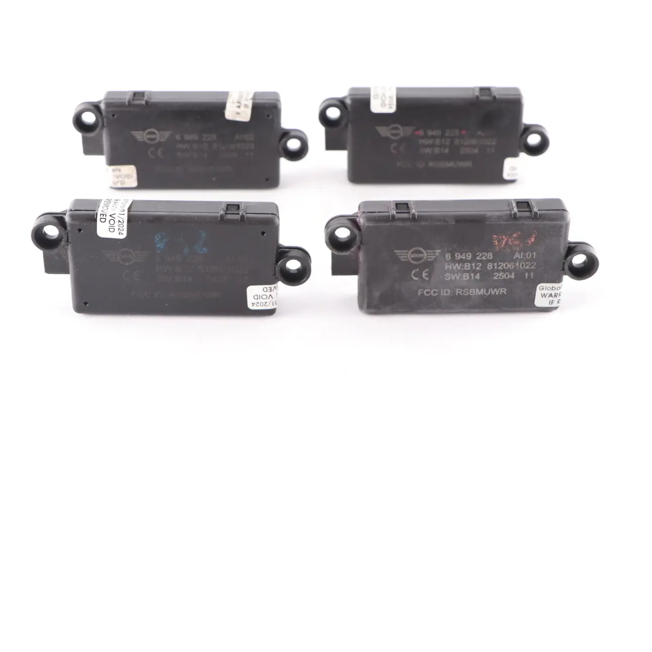 4 x Mini Cooper R52 Cabriolet DWA Système d'alarme porte Ensemble 6949228