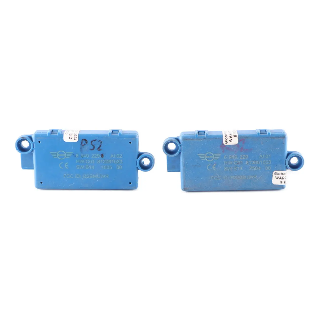 2 x Mini R52 Convertible DWA Système d'alarme porte Module contrôle Set 6949229