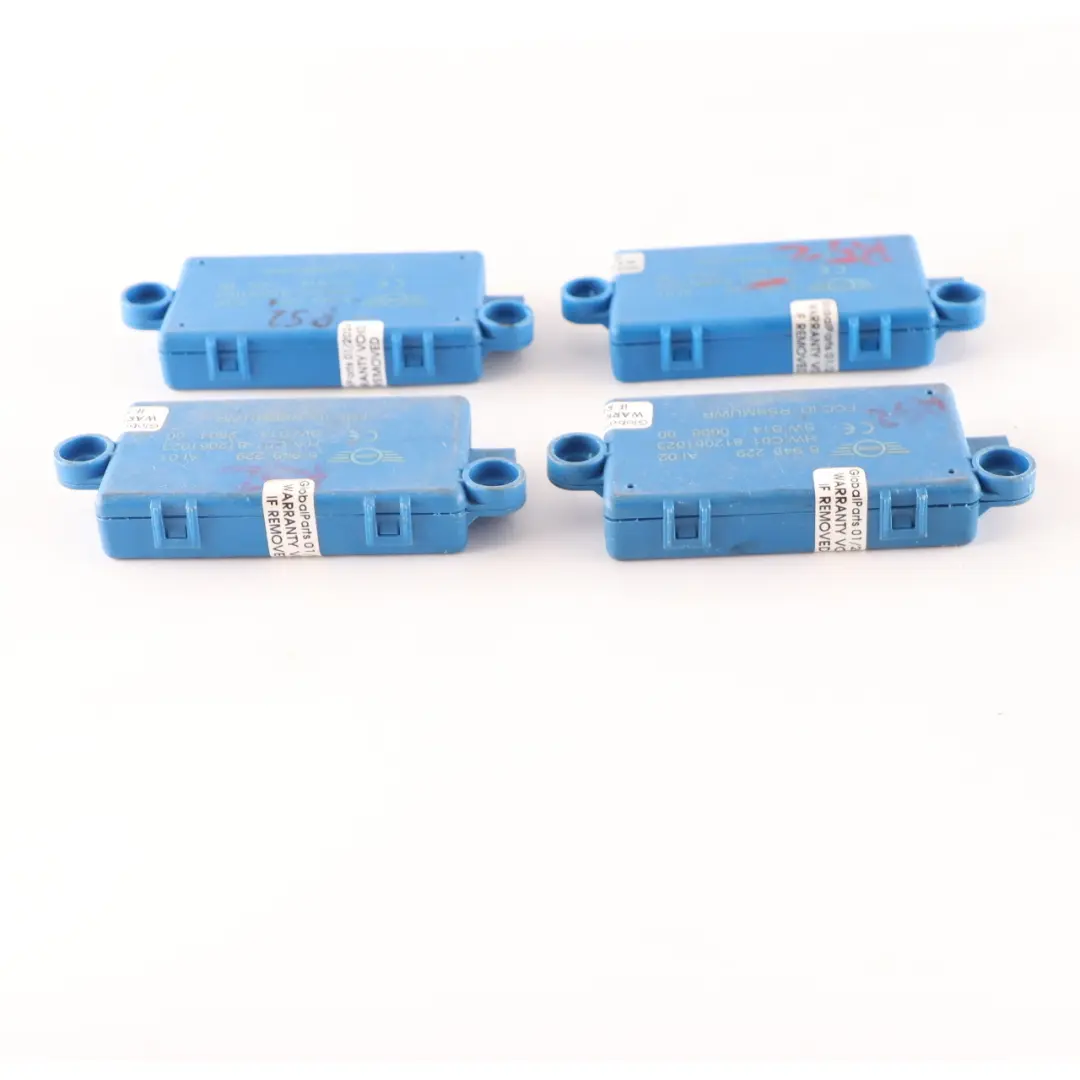 4 x Mini R52 Cabrio DWA Tür alarm anlage Modul Steuergerät Set 6949229