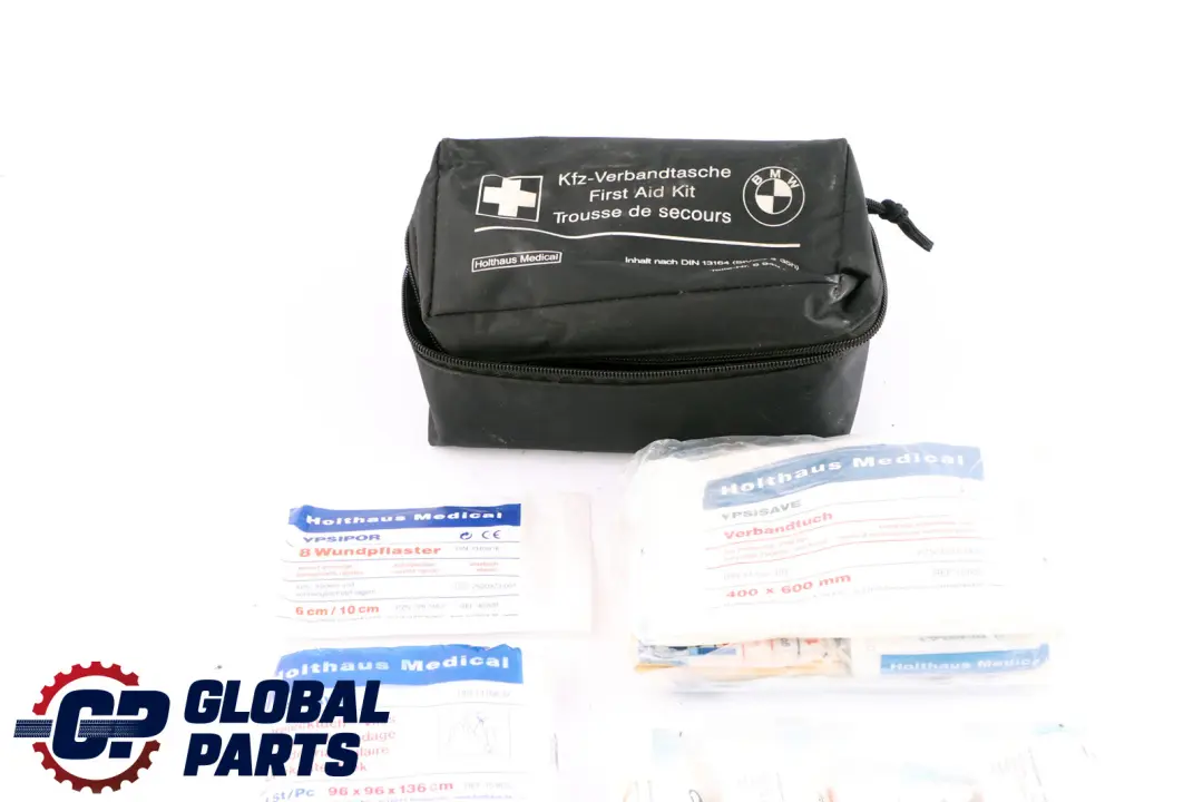 BMW &amp; MINI Universal First Aid Emergency Medical Kit Pouch Black