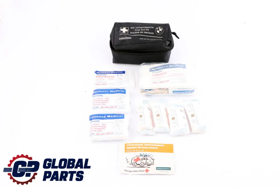 BMW &amp; MINI Universal First Aid Emergency Medical Kit Pouch Black