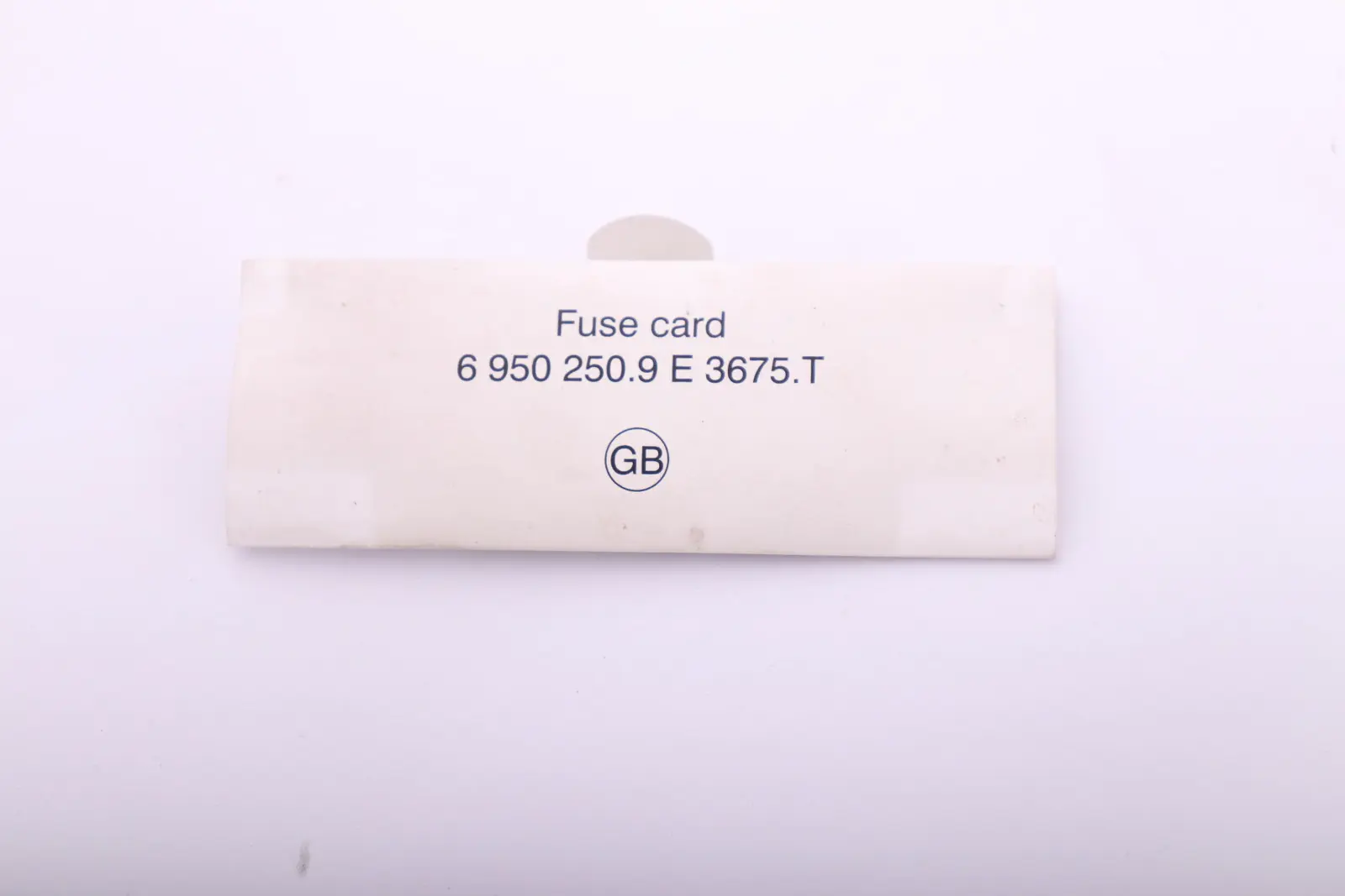 BMW 1 3 Series E87 E90 E91 Key Map Fuse Grouping 6950250