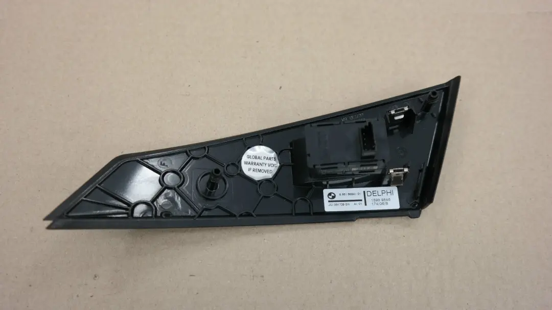 BMW 5 series E60 E61 M5 Switch window lifter rear left N/S SCHWARZ 6951966