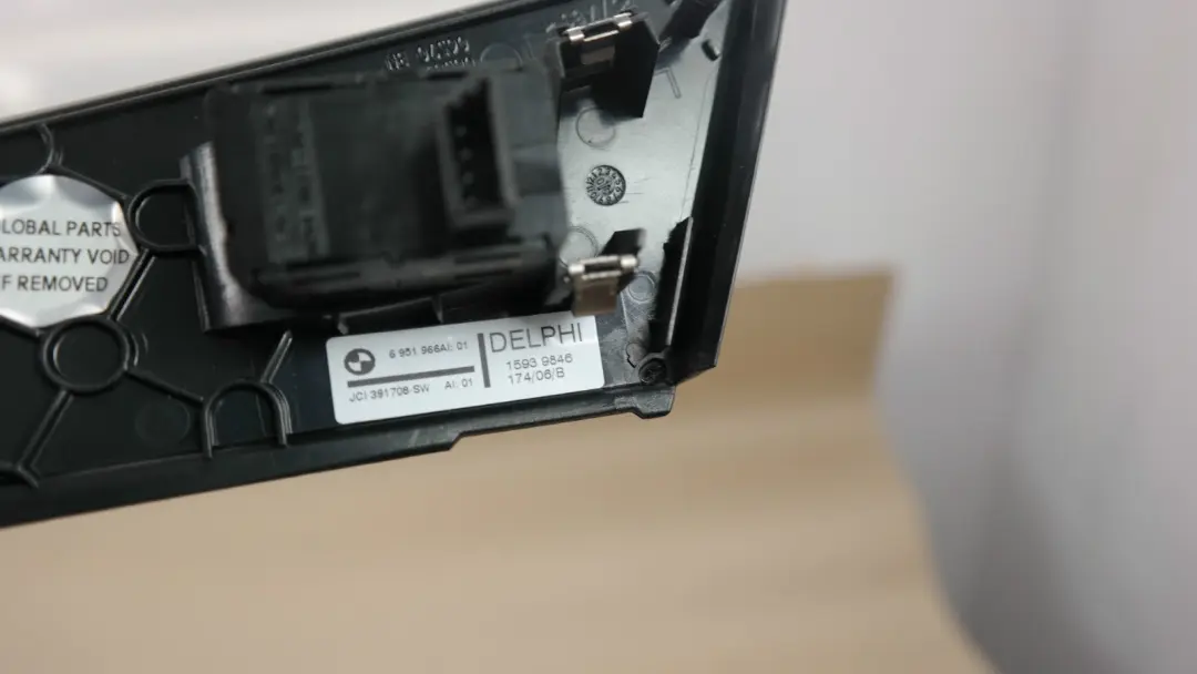 BMW 5 series E60 E61 M5 Switch window lifter rear left N/S SCHWARZ 6951966