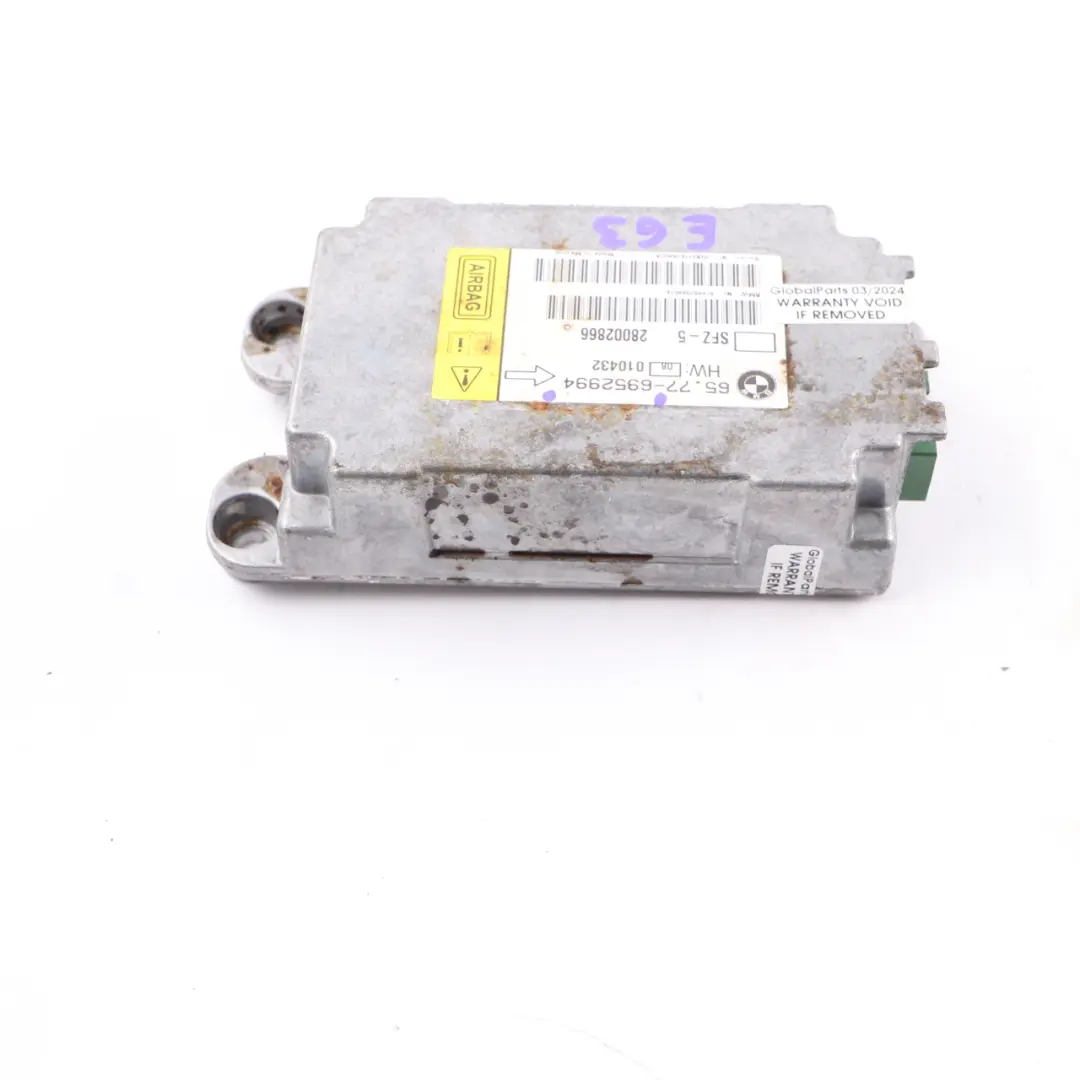 BMW E60 E63 Moduł Sensor Poduszek Airbag ECU 6952994