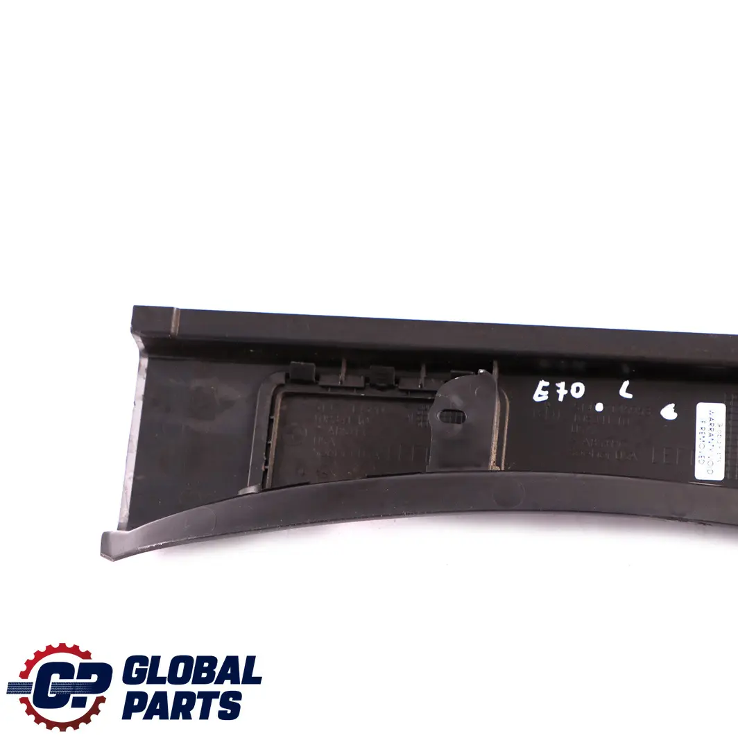 BMW X5 E70 Tapa Pilar D Embellecedor Inferior Izquierda N/S Negro 7145953