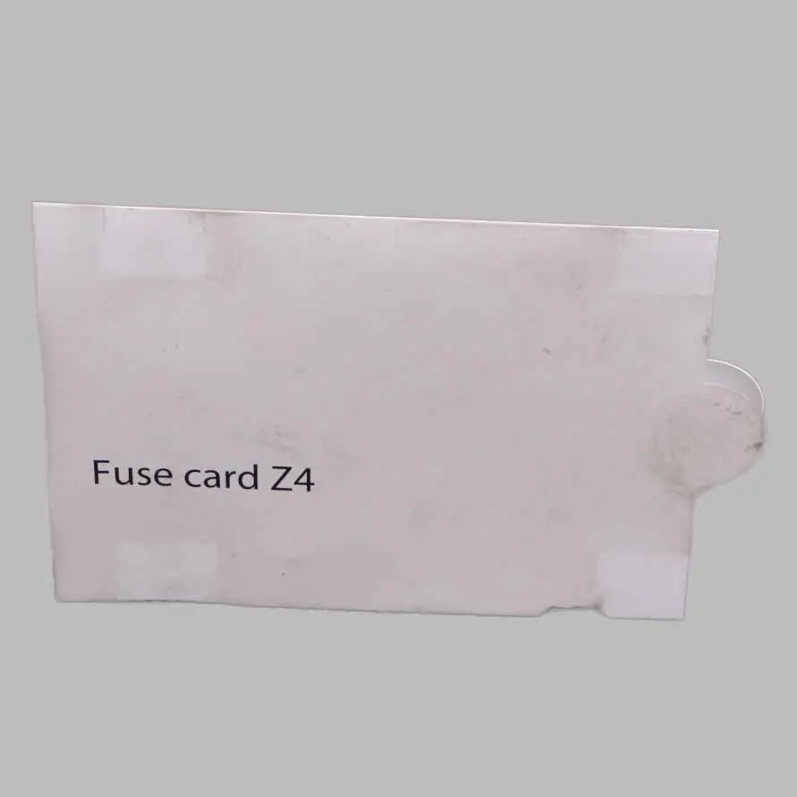 BMW Z4 E85 Map Fuse Box Grouping Diagram 6955431