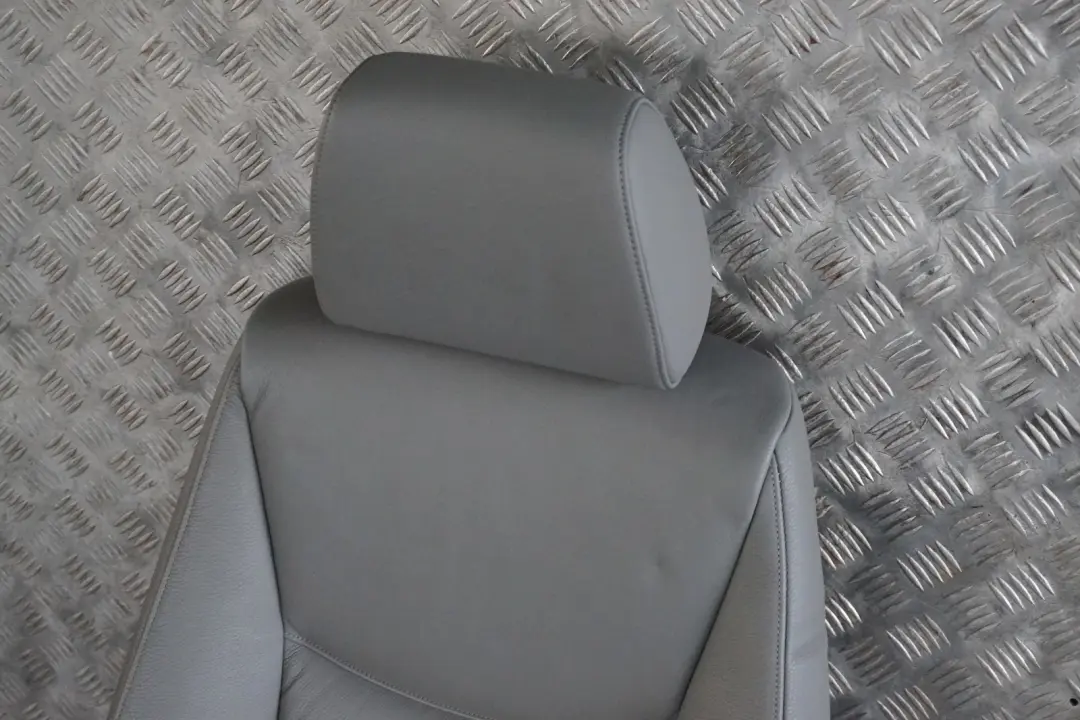 BMW 3 Series E90 E91 Grey Leather Interior Front Left Seat N/S