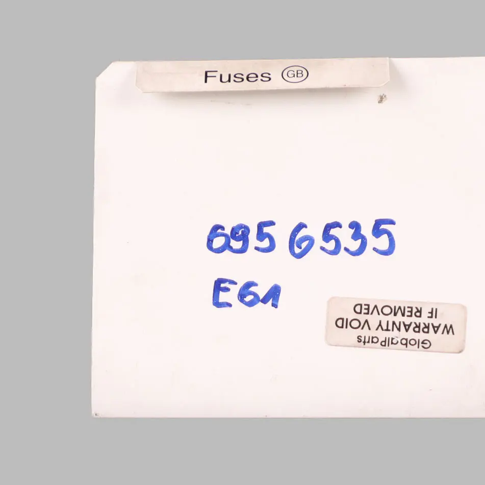 BMW E61 Fuse Location Diagram Map Fuse Grouping 6956535