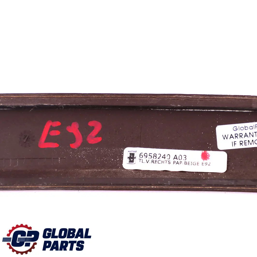 BMW E92 Decor Strip Puerta Derecha Moldura de Madera Poplar Grain Pappel Hell