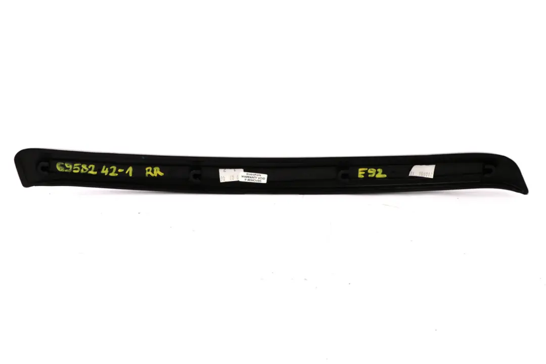 BMW 3 Series 1 E92 Decor Strip Trim Cover Rear Right Door O/S Brushed Aluminium