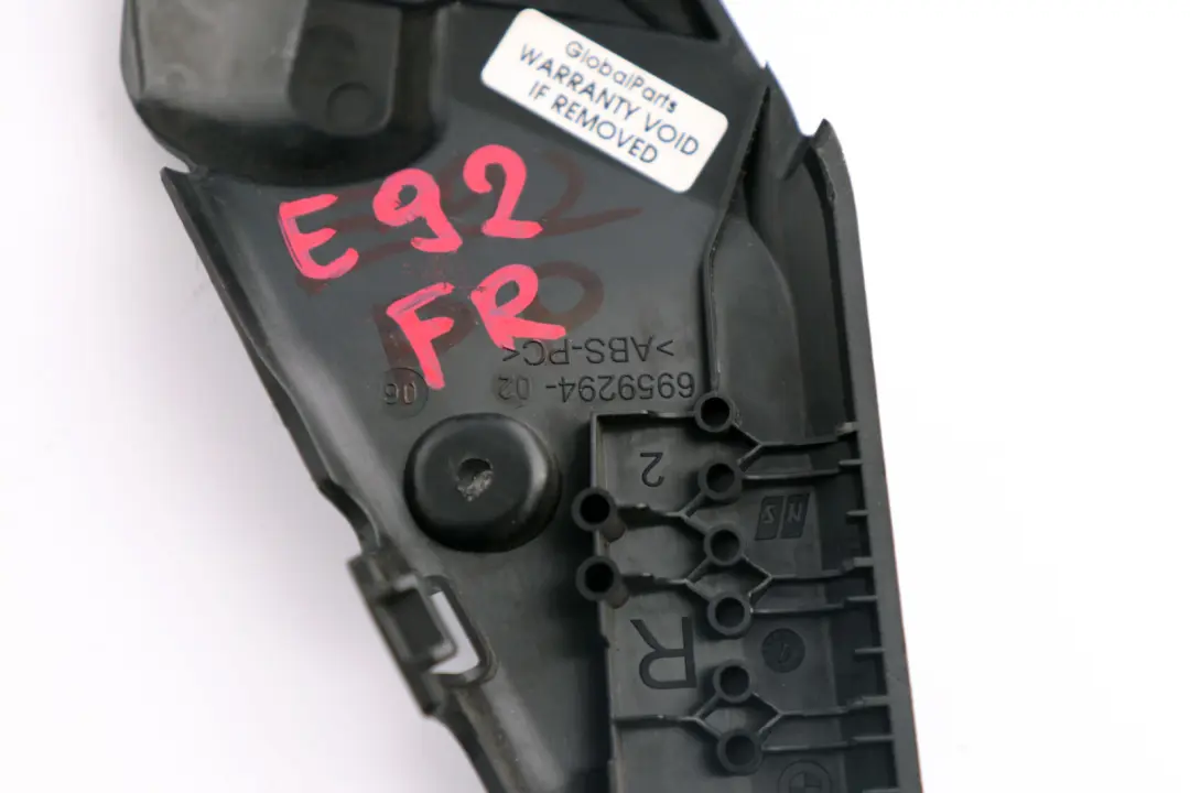 BMW E81 E82 E88 E92 Couverture Siege Interieur Droite Noir 6959294