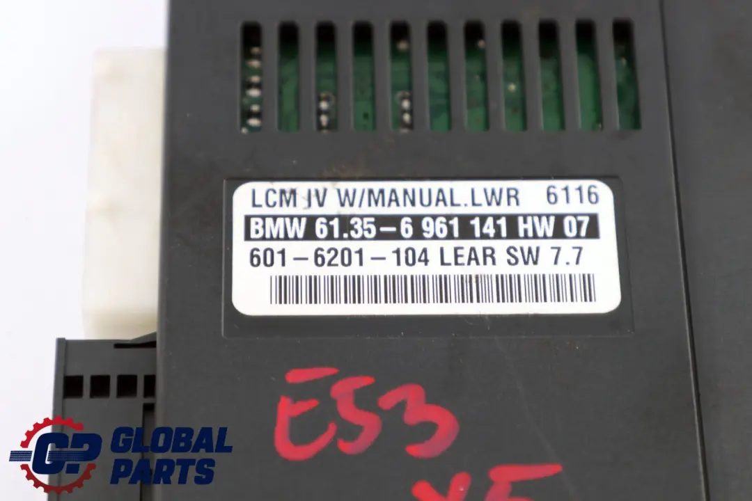 BMW X5 E53 Light Check Module Control Unit ECU Xenon Lear LCM IV 6961141 