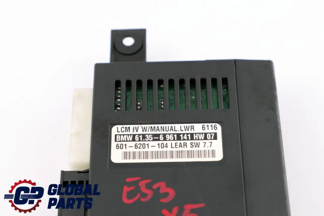 BMW X5 E53 Light Check Module Control Unit ECU Xenon Lear LCM IV 6961141 