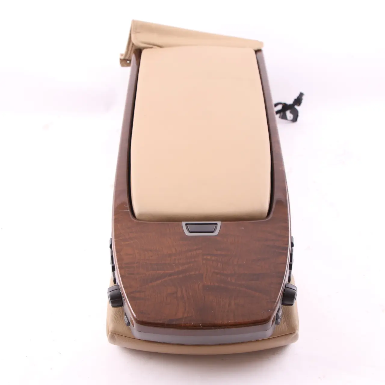 BMW 7 Series E65 E66 Rear Seat Armrest Headrest Console Leather Nasca Beige