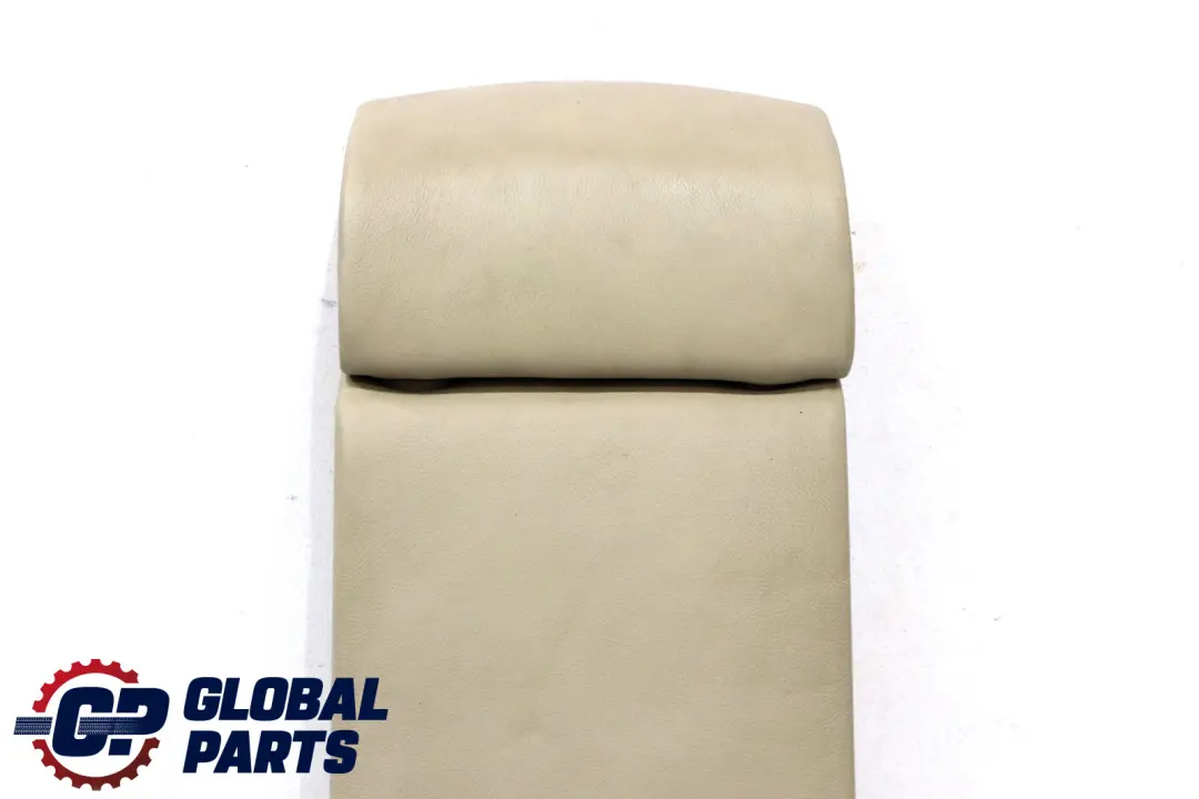 BMW E65 E66 Asiento Trasero Reposacabezas Reposabrazos Consola Cuero Crema Beige