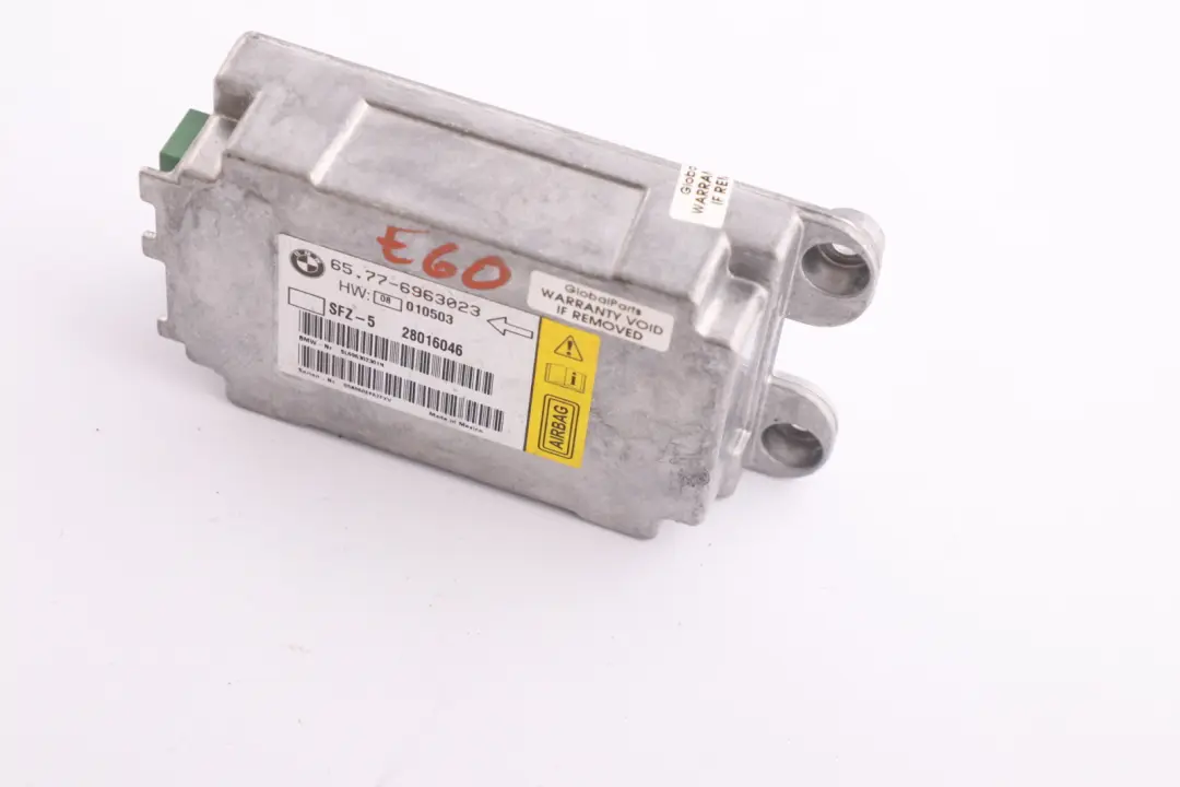 BMW  E60 E61 E63 Airbag ECU Unidad de Control Central del Vehículo Sensor