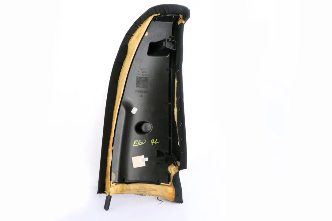 Side Finisher Rear Seat Left N/S Cloth Fabric Anthracite BMW 5 Series E60 LCI - SKU 6965187 - Part number 6965187