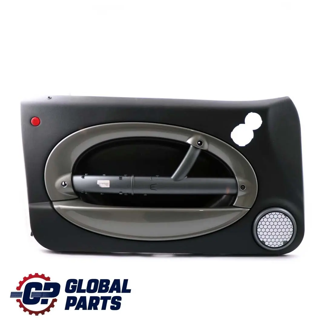 Mini R50 R53 Front Left Door Card Side Trim Panther Black Royal Grey