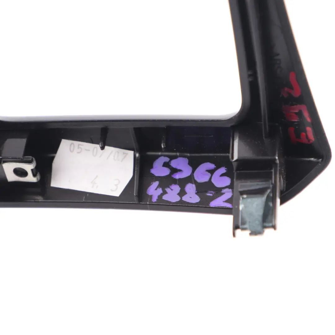 BMW E92 E93 Centre Console Rear Ashtray Frame Cover Diamantschwarz Black 6966488
