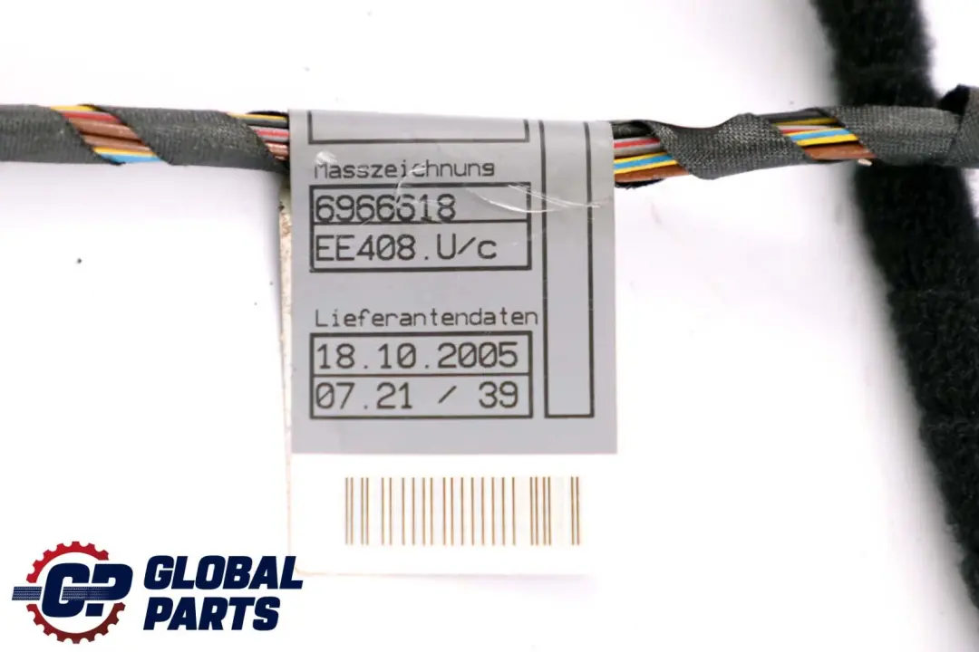 BMW 5 E60 E61 Front Door Wiring Loom Harness Passenger Side 6966555
