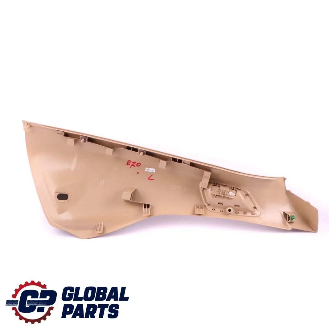 BMW X5 Series E70 Cover D-Pillar Trim Rear Left N/S Savannabeige 7154837