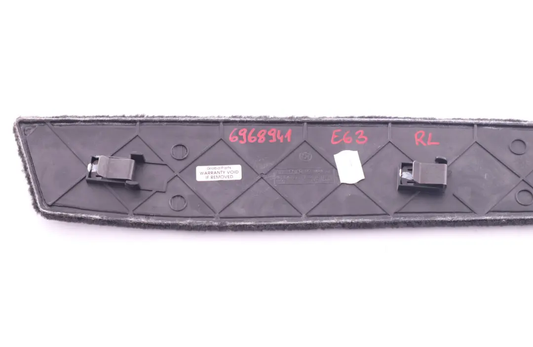 BMW 6 Series E63 E64 Rear Left Centre Console Trim Panel N/S Black 6960991