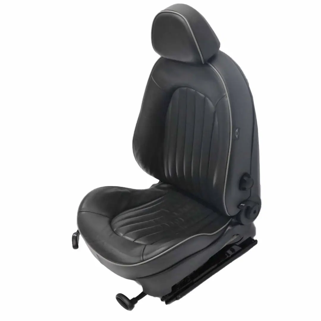 Front Seat Mini R50 R53 Right O/S Leather English Panther Black Park Lane