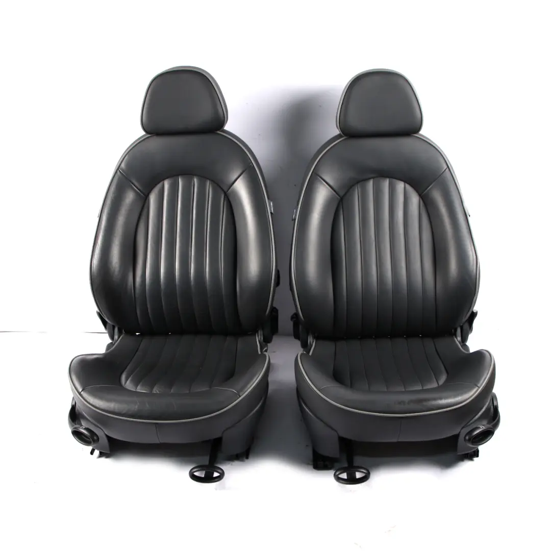 Seats Mini Cooper R50 Leather English Panther Black Front Rear Seat Park Lane