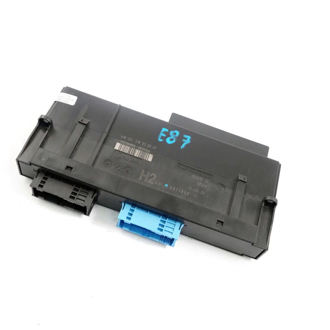 BMW E87 ECU Caja Conexiones Módulo Control Cuerpo Unidad H2 PL2 JBBFE 6971960