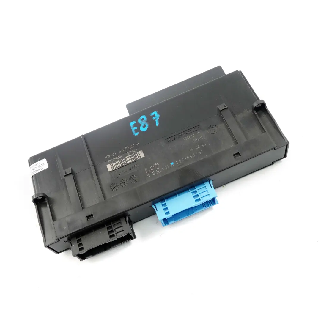 BMW E87 ECU Caja Conexiones Módulo Control Cuerpo Unidad H2 PL2 JBBFE 6971960