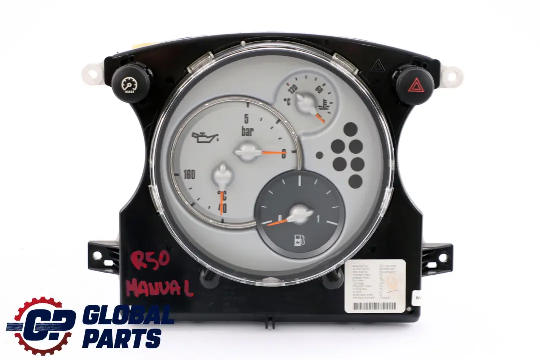 Mini Cooper One R50 R52 R53 Instrument Cluster Chrono Package 6972085