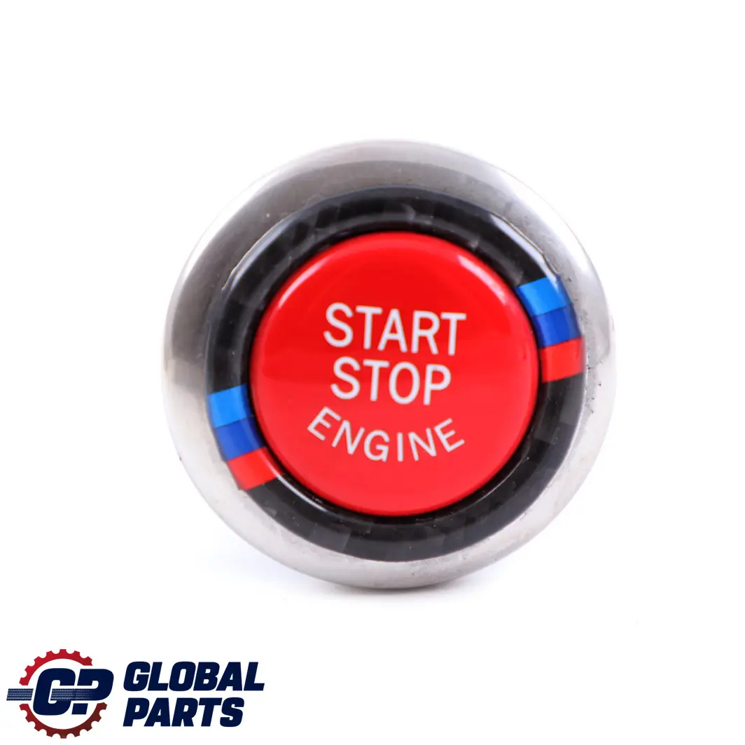 BMW 3 Series E92 E93 Start Stop Ignition Switch Button Chrome Pearl Red 6973276