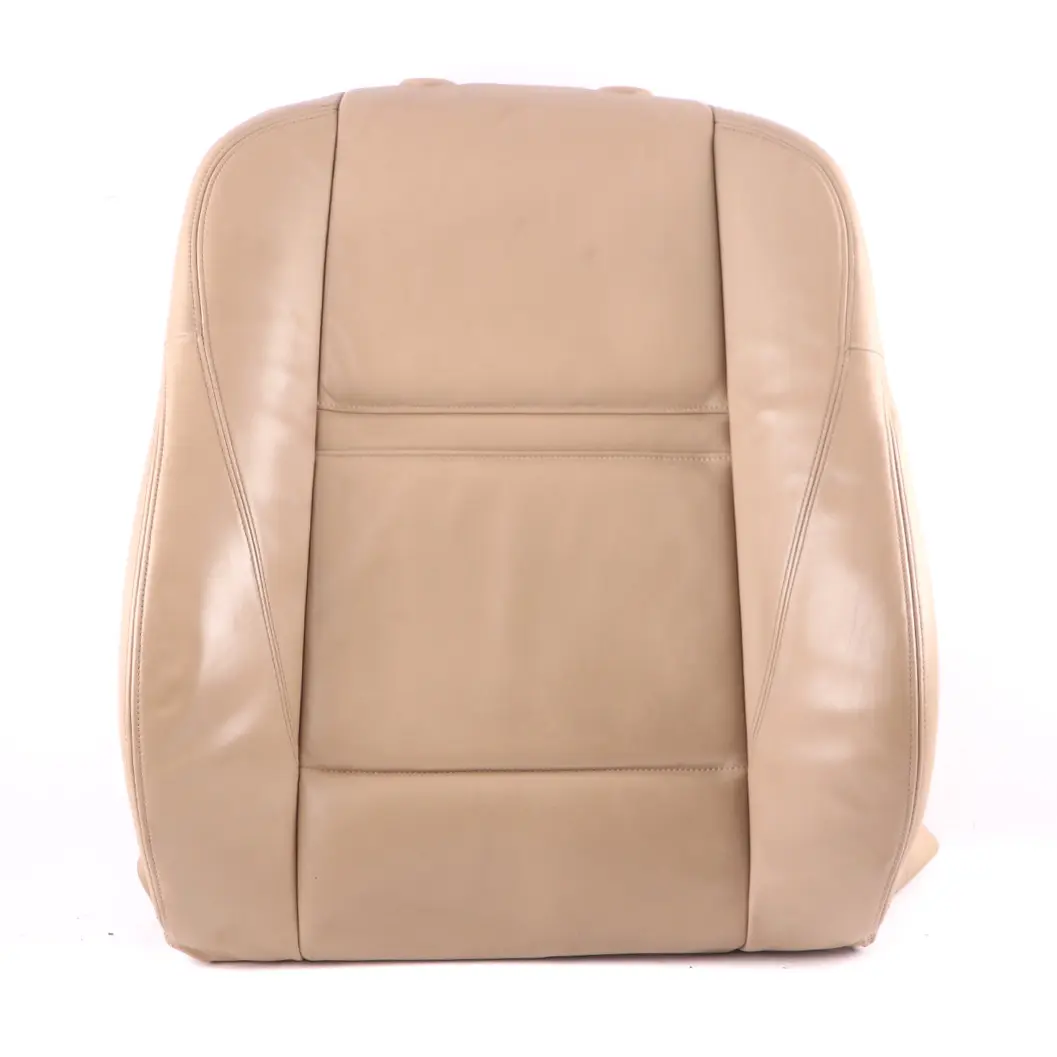 BMW X5 E70 Front Seat Backrest Sport Left N/S Cover Leather Nappa Beige