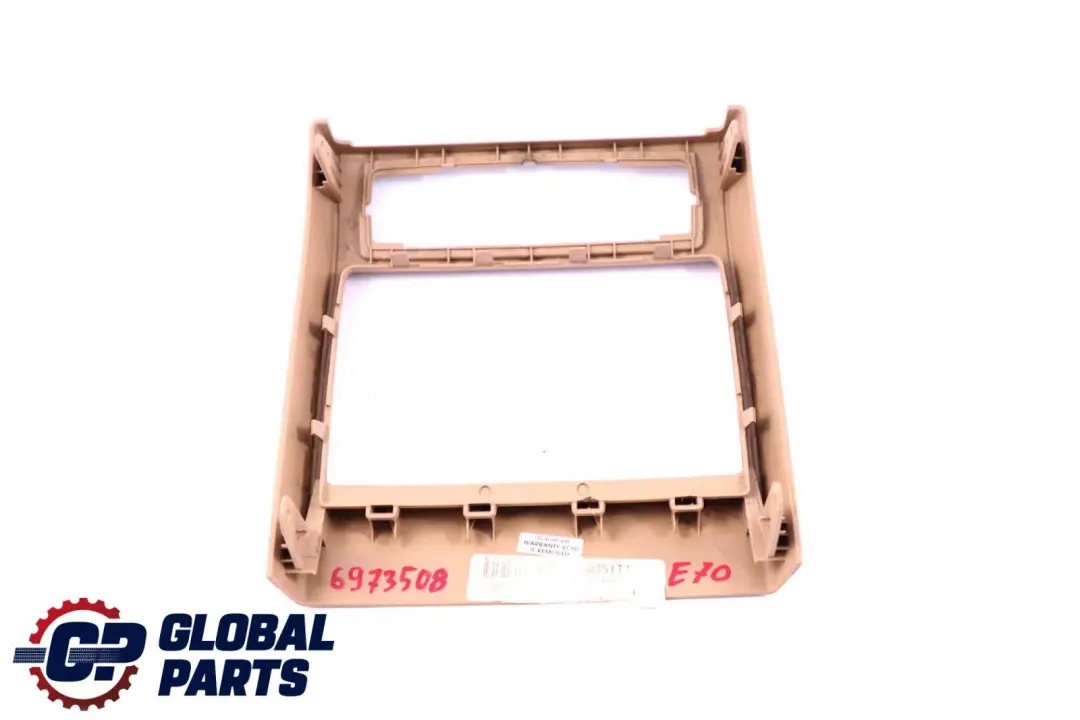 BMW E70 Tapa Trasera Consola Central Embellecedor Acabado Savanna Beige 6954956